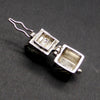 Prayer Locket Box Shaped Pendant | 925 Silver | Gauntlet and Cross | Strong clasp on lid | Fancy Bale | Crystal Heart Melbourne Australia since 1986