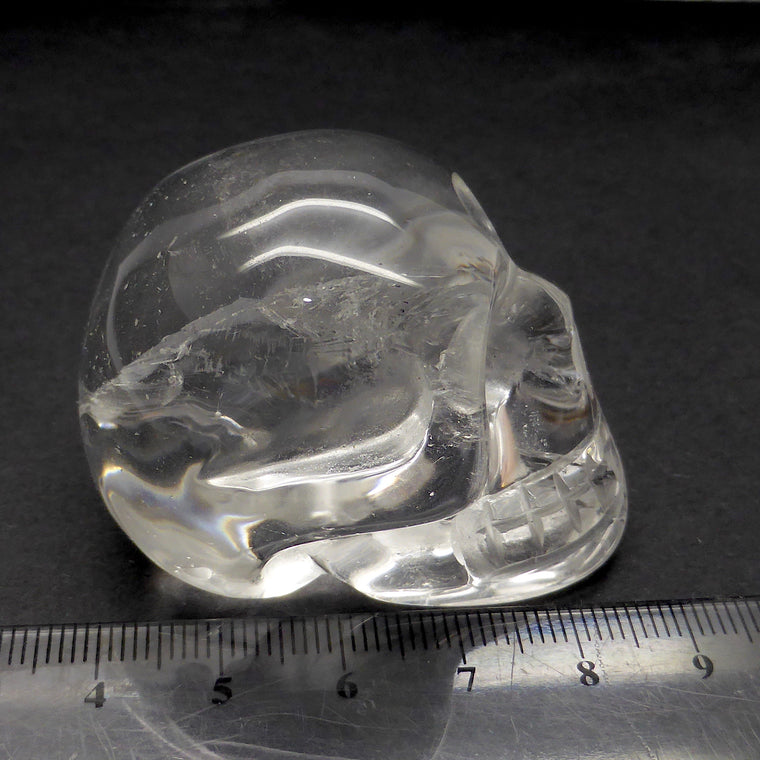 Skull, Hand Carved Clear Quartz