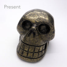 Load image into Gallery viewer, Skull Carving, Healer&#39;s Gold
