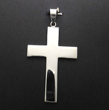 Load image into Gallery viewer, Large Cross Pendant | 925 Sterling Silver | Strong Proportions | Christian Symbol | Crystal Heart Melbourne Australia since 1986