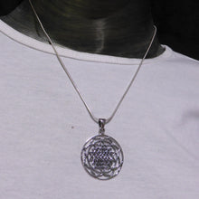 Load image into Gallery viewer, Sri Yantra Pendant | 925 Sterling Silver | Unite Male &amp; Female God and Goddess energies | Material and Spiritual Wealth | Crystal Heart Melbourne since 1986