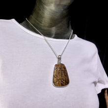 Load image into Gallery viewer, Tiger Eye Pendant Monkey Carving | 925 Silver