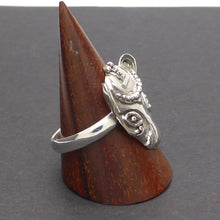 Load image into Gallery viewer, Bastet Egyptian Cat Ring, 925 Silver or Vermeil