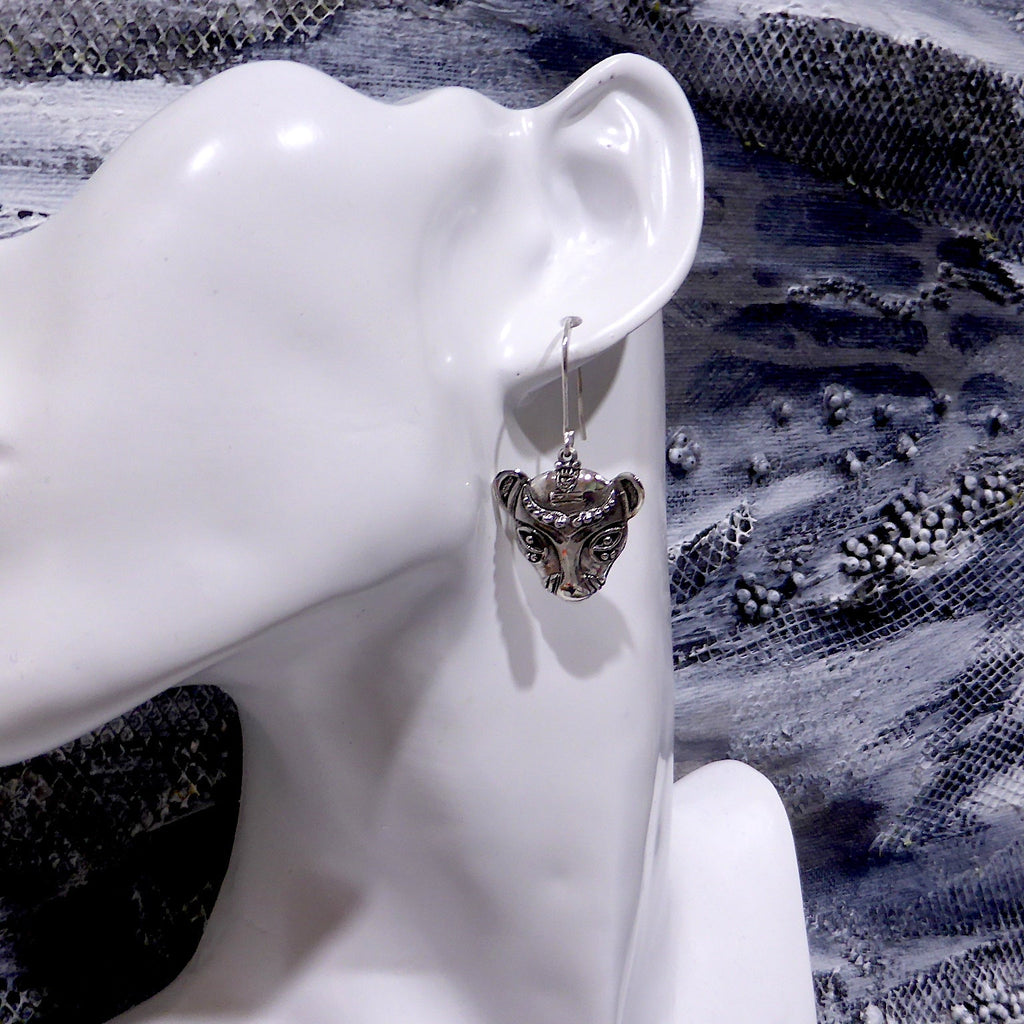 Bastet Cat Earring, Ancient Egypt, 925 Silver