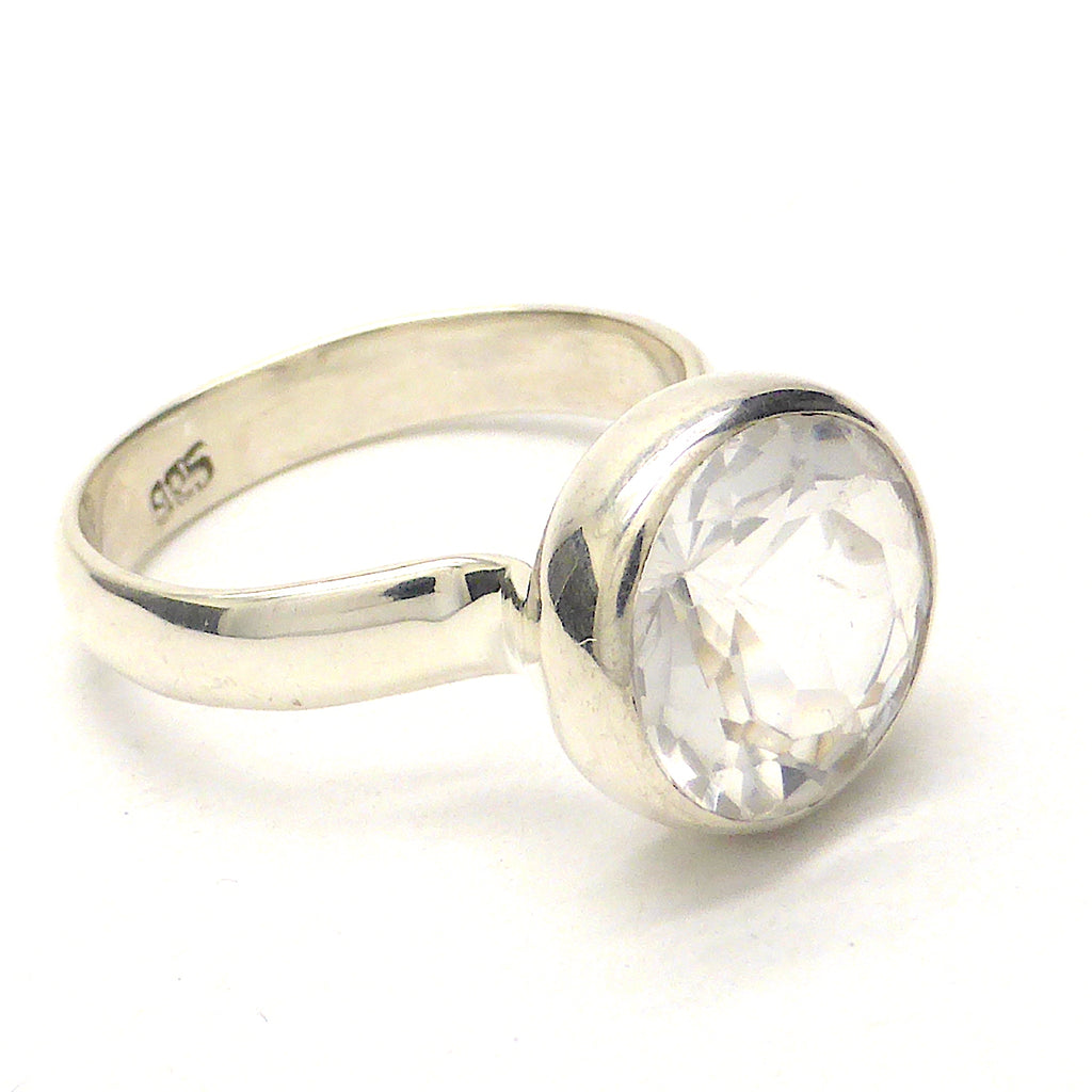 Clear Petalite Ring | 925 Sterling Silver | Calm Heart | Stress falls away |  Open Heart Higher Wisdom | Genuine Gems from Crystal Heart Melbourne Australia since 1986
