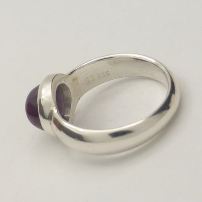 Star Ruby Ring | Genuine stone | Lovely deep red | clear star | 925 Sterling Silver | US Size 7.5  | Leo Star Stone | Crystal Heart Melbourne Australia since 1986