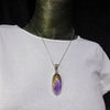 Ametrine Pendant | Oval Cabochon | Super Amethyst & Citrine Zoning | 925 Sterling Silver | Simple well made Besel Setting with classy hinged bail | Libra Stone | Crystal Heart Melbourne Australia 1986