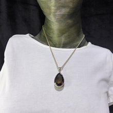 Load image into Gallery viewer, Pendant Smoky Quartz| Large Faceted Teardrop | 925 Sterling Silver | Genuine Gemstone | Body Consciousness | Sagittarius Capricorn stone | Crystal Heart Melbourne Australia since 1986 | AKA ~ Smokey, Cairngorm, Morion, Indian Topaz Crystal
