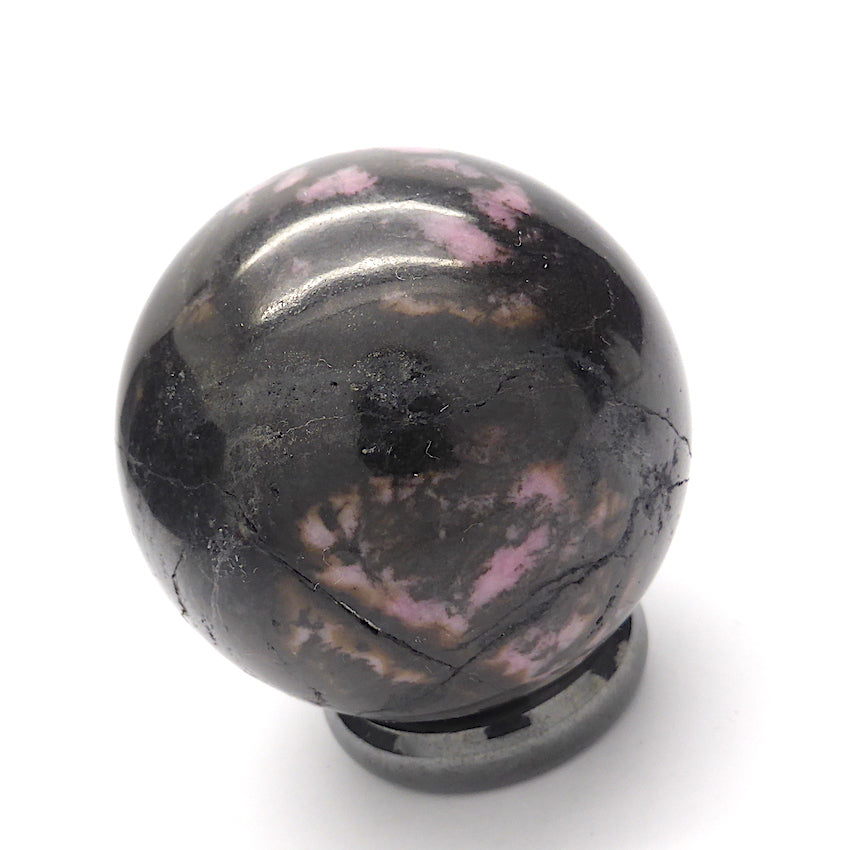 Sphere Shaped Rhodanite | Natural Gemstone Sculpture | Meditation & Healing Symbol | Crystal Heart Melbourne Australia since 1986