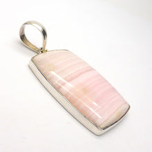 Load image into Gallery viewer, Mangano Calcite Oblong Cabochon set in 925 Sterling Silver | Soft Pink with Vanilla Veins | Perfect Heart Healing, especially grief and Trauma | Speeds Recovery | Genuine Gemstones from Crystal Heart Melbourne Australia since 1986