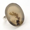 Dendritic Garden Quartz Crystal Ring | 925 Sterling Silver |US Size 7.5 | Organic Mineral Pseudo Fossil | Balance the Branches in your Path | Crystal Heart Melbourne Australia since 1986