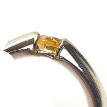 Load image into Gallery viewer, Citrine Ring Faceted Oblong | 925 Sterling Silver | US Size 7.5,8.5,9 | Quality Italian Unisex Design | Abundance | Positivity | Aries Gemini Leo Libra | Genuine Gems from Crystal Heart Melbourne Australia  since 1986