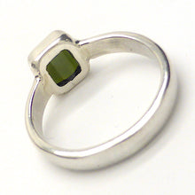 Load image into Gallery viewer, Green Tourmaline Ring | Green Faceted Square | 925 Sterling | US Size 6.25 | AUS Size M  | Energise Heaart and Create | Leo Scorpio Sagittarius Star stone | Genuine Gems from Crystal Heart Australia since 1986