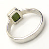 Green Tourmaline Ring | Green Faceted Square | 925 Sterling | US Size 6.25 | AUS Size M  | Energise Heaart and Create | Leo Scorpio Sagittarius Star stone | Genuine Gems from Crystal Heart Australia since 1986