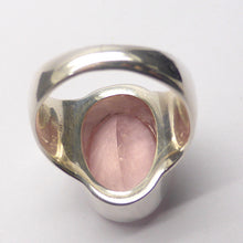 Load image into Gallery viewer, Rose Quartz Gemstone Ring | Faceted Oval | Madagascar | Deep Delicate Gemmy Pink | Wide Band | 925 Sterling Silver | US Size 7 | AUS Size N 1/2 | Star Stone Taurus Libra  | Genuine Gemstones from Crystal Heart Melbourne since 1986 