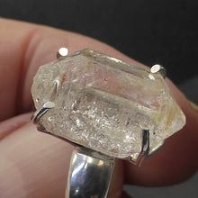 Load image into Gallery viewer, Ring Tibetan Herkimer Diamond | Claw set | 925 Sterling Silver | US Size 9 | AUS Size R1/2 | Genuine Gems from Crystal Heart Melbourne Australia since 1986