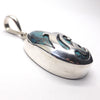 Pendant Shattuckite Oval Cab |  925 Sterling Silver | Surfer's Wave Pattern in Silver breaking over |  Genuine Gems from Crystal Heart Melbourne Australia since 1986