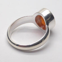 Load image into Gallery viewer, Genuine Mandarin Garnet Ring | Faceted Oval | 925 Sterling Silver | US Size 7.5, AUS O1/2 | Prosperity, Creativity &amp; Joy | Genuine Gems from Crystal Heart Melbourne Australia since 1986