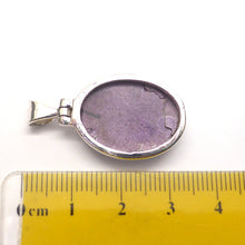 Load image into Gallery viewer, Purpurite Pendant | Oval Cabochon | 925 Sterling Silver | Iron Manganese Phosphate | Connect your Soul and liberate | Genuine Gems from Crystal Heart Melbourne Australia since 1986