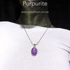Purpurite Pendant | Oval Cabochon | 925 Sterling Silver | Iron Manganese Phosphate | Connect your Soul and liberate | Genuine Gems from Crystal Heart Melbourne Australia since 1986