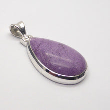 Load image into Gallery viewer, Purpurite Pendant | Teardop Cabochon | 925 Sterling Silver | Iron Manganese Phosphate | Connect your Soul and liberate | Genuine Gems from Crystal Heart Melbourne Australia since 1986