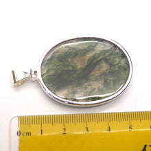 Load image into Gallery viewer, Moss Agate l Pendant | 925 Sterling Silver | Quality Setting | Verdant organic looking inclusions of vivid green Chlorite in Clear Quartz | Balance the Branches in your Path | Clear Lungs | Strengthen Nervous system | Genuine gems from Crystal Heart Melbourne Australia since 1986
