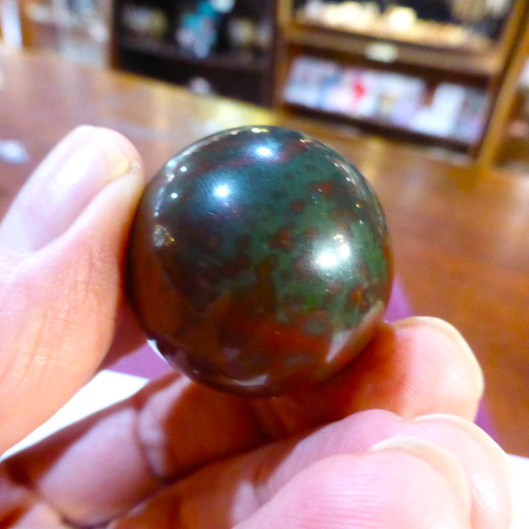 Bloodstone Gemstone Sphere
