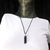 Simple Black Tourmaline set in white metal | Empowers and unblocks the physical | protection from negative energies | Genuine Gems from Crystal Heart Melbourne Australia since 1986 