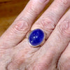 Tanzanite Ring Oval Cabachon | 925 sterling Silver  | US size 8 | Euro size P1/2 | 925 sterling Silver | Genuine stone from Mt Kilimanjaro, Tanzania | Reach your spiritual peak | Genuine Gems from Crystal Heart Melbourne Australia since 1986