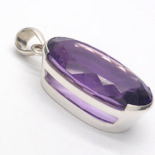 Load image into Gallery viewer, Brazilian Amethyst Pendant | A Grade Faceted Oval | Lovely shade, not to deep or too light | 925 Sterling Silver | Quality Silver Work | Crystal Heart Melbourne Australia since 1986