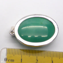 Load image into Gallery viewer, Chrysoprase Pendant, Oval Cabochon, 925 Silver p2