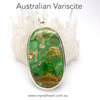 Variscite Pendant | Oval Cabochon | 925 Sterling Silver | Intense Green Australian Stone | Empowerment Focus Overcome Limitations | Gemini Scorpio Taurus | Genuine Gems from Crystal Heart Melbourne Australia since 1986