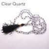 Clear Quartz Mala Necklace | 6 mm beads | Silver Buddha Head | 108 + 1 beads | Genuine Gems from Crystal Heart Australia since 1986