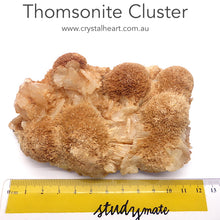 Load image into Gallery viewer, Rare Thomsonite Cluster | Translucent Cluster of authentic gemstone crystals | Open Heart Higher Wisdom | Genuine Gems from Crystal Heart Melbourne Australia since 1986