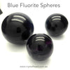 Fluorite Crystal Spheres, Blue