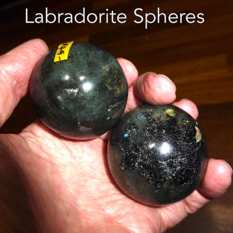 Labradorite Crystal Spheres