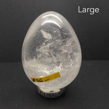 Load image into Gallery viewer, Clear Crystal Quartz Gemstone Eggs | stimulating White Light Consciouness | Genuine Gems from Crystal Heart Melbourne Australia since 1986
