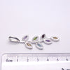 Nature Pendant ~ Faceted Marquis Stones set as leaves on Silver Branch | Amethyst, Blue Topaz, Citrine, Garnet and Peridot  | Genuine Gems from Crystal Heart Melbourne Australia since 1986