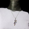 Nature Pendant ~ Faceted Marquis Stones set as leaves on Silver Branch | Amethyst, Blue Topaz, Citrine, Garnet and Peridot  | Genuine Gems from Crystal Heart Melbourne Australia since 1986