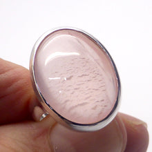 Load image into Gallery viewer, Star Rose Quartz Gemstone Ring | Cabochon Oval | Madagascar Material | 925 Sterling Silver | US Size 7.25 | AUS Size O | Star Stone Taurus Libra  | Genuine Gemstones from Crystal Heart Melbourne since 1986 