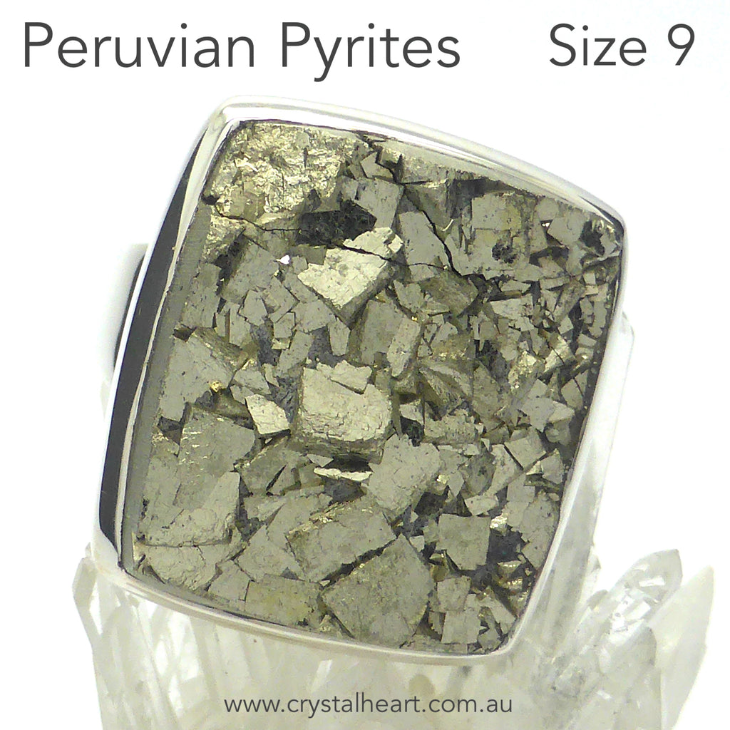 Peruvian Pyrites Ring, 925 Silver, g3