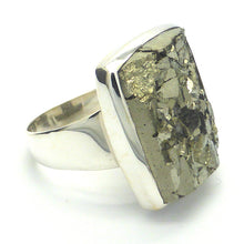 Load image into Gallery viewer, Peruvian Pyrites Ring, 925 Silver, g3