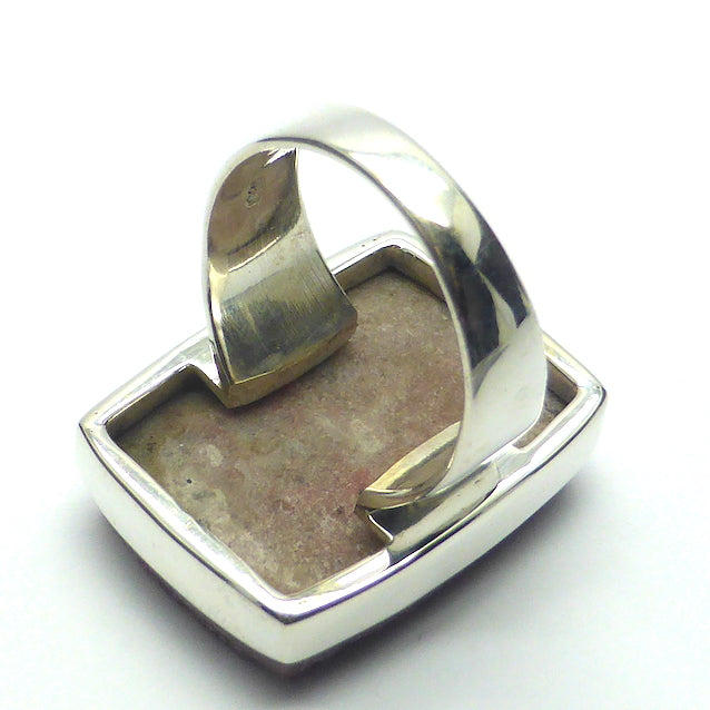 Lovely Cobaltoan or Cobalt Calcite Ring | Natural Uncut Cluster | 925 Sterling Silver setting with open back | US Size 8 | AUS Size P1/2 | Perfect crystals | Pink Heart Healing colour | 925 Sterling Silver | Congo | Genuine Gems from Crystal Heart Melbourne Australia since 1986