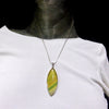 Fluorite Pendant | Marquise Cabochon | 925 Sterling Silver | Green and Gold | Study | Pisces, Capricorn | Genuine Gems from Crystal Heart Melbourne Australia since 1986