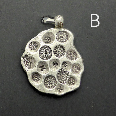 Karen Hill Tribe Silver Pendant | 99% pure Silver | Authentic traditional design and craftsmanship | Crystal Heart Melbourne Australia since 1986