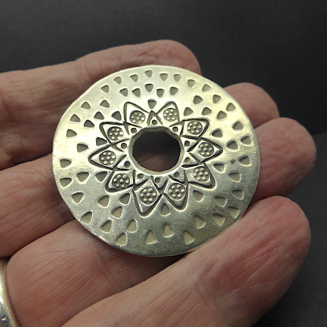 Karen Hill Tribe Silver Pendant | 99% pure Silver | Authentic traditional design and craftsmanship | Crystal Heart Melbourne Australia since 1986