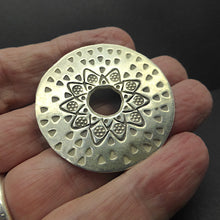 Load image into Gallery viewer, Karen Hill Tribe Silver Pendant | 99% pure Silver | Authentic traditional design and craftsmanship | Crystal Heart Melbourne Australia since 1986