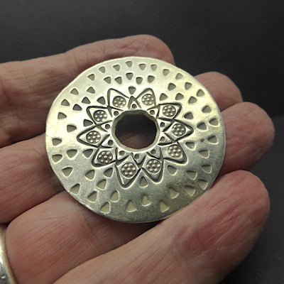 Karen Hill Tribe Silver Pendant | 99% pure Silver | Authentic traditional design and craftsmanship | Crystal Heart Melbourne Australia since 1986