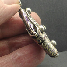 Load image into Gallery viewer, Himalayan Pendant | 925 Sterling Silver Wire Wrap | Diamond Shape | Heavy | Authentic traditional design and craftsmanship | Crystal Heart Melbourne Australia since 1986