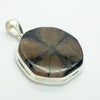 Chiastolite Pendant | Large Freeform Cabochon | 925 Sterling Silver | Andalusite Variety | Protection for Travellers | Centred Strength | Genuine Gems from Crystal Heart Melbourne Australia since 1986